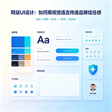 武宣建站-网站UI设计：如何用视觉语言传递品牌信任感