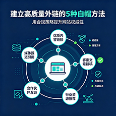 来宾建站-建立高质量外链的5种白帽方法